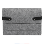 pochette d'ordinateur gris femme