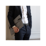 pochette d'ordinateur gris femme