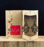 Art nouveau - Boucles d'oreilles en bois, alya bijoux